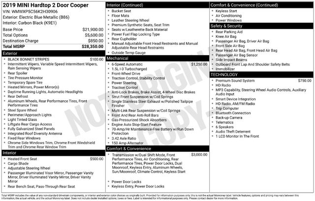 2019 MINI Hardtop 2 Door Cooper FWD photo