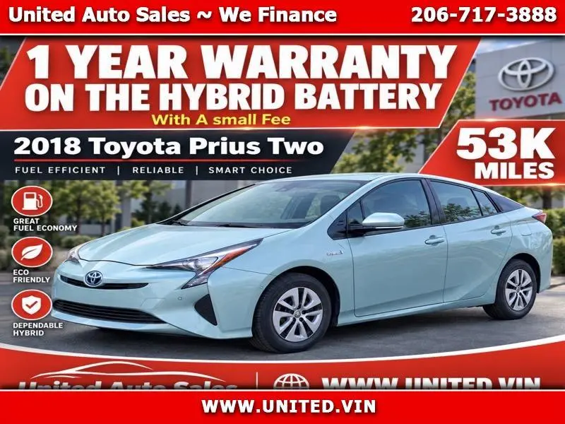2018 Toyota Prius Two FWD photo