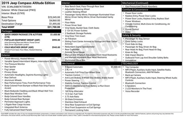 2019 Jeep Compass Altitude 4WD photo