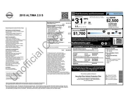 2015 Nissan Altima 2.5 S FWD photo