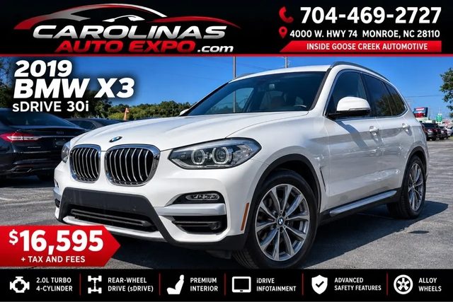2019 BMW X3 sDrive30i RWD photo