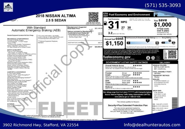 2018 Nissan Altima 2.5 S FWD photo