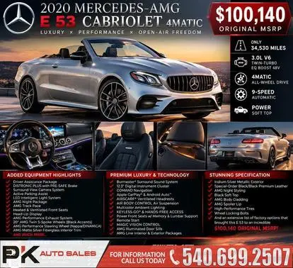2020 Mercedes-Benz E-Class AMG E 53 AWD photo