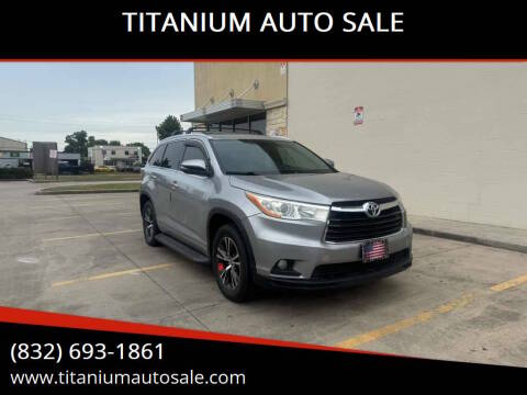 2016 Toyota Highlander XLE FWD photo