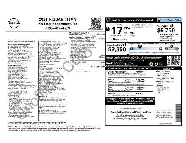 2021 Nissan Titan PRO-4X 4WD photo