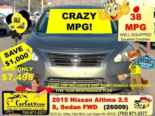 2015 Nissan Altima 2.5 S FWD photo