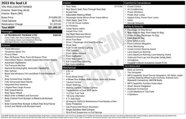 2023 Kia Soul LX FWD photo