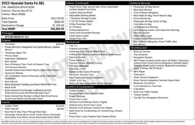 2023 Hyundai Santa Fe SEL AWD photo
