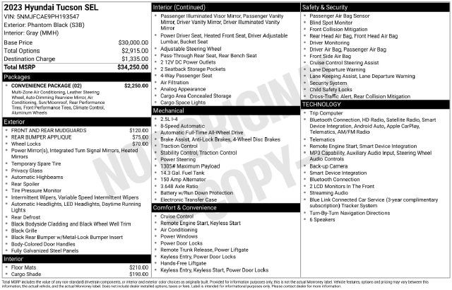 2023 Hyundai Tucson SEL AWD photo