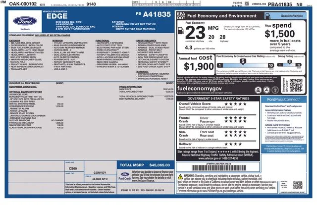 2023 Ford Edge SEL AWD photo
