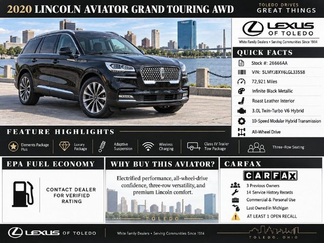 2020 Lincoln Aviator Grand Touring AWD photo