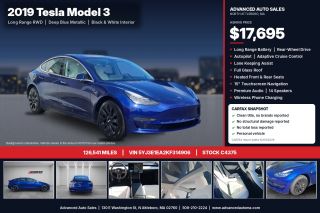 2019 Tesla Model 3 Long Range RWD photo