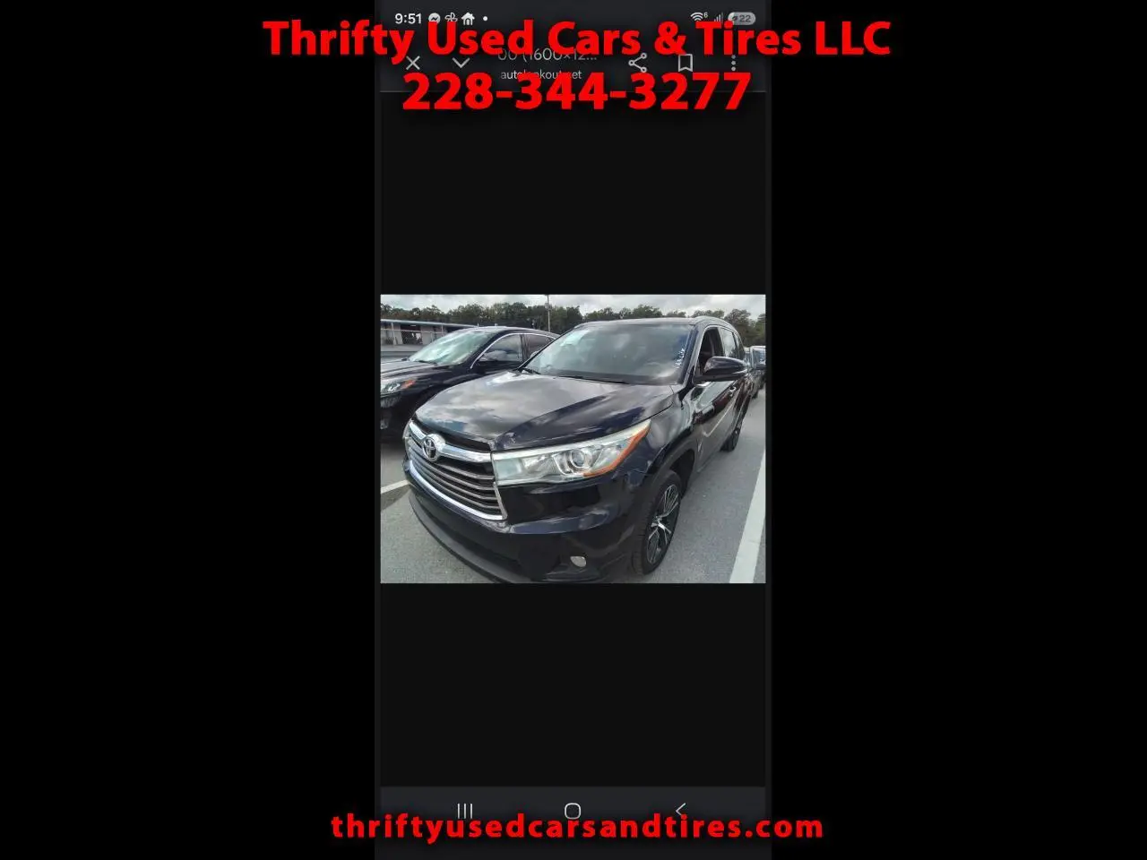 2016 Toyota Highlander XLE FWD photo