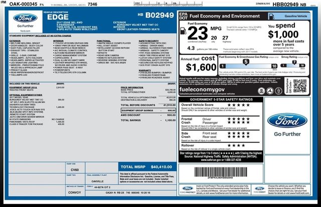 2017 Ford Edge SEL AWD photo